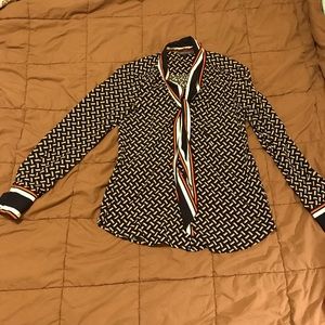 Vintage graphic Tommy Hilfiger blouse US 4